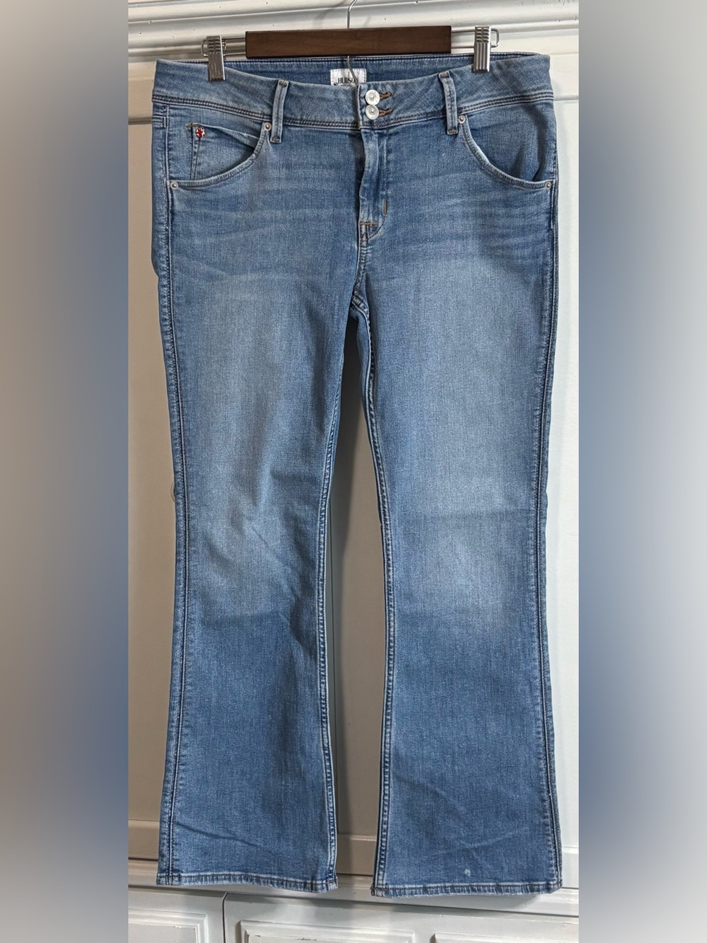 Hudson Collin Ankle Bootcut Jeans Women’s 31 Light Wash Stretch Denim inseam 29” - Picture 8 of 16
